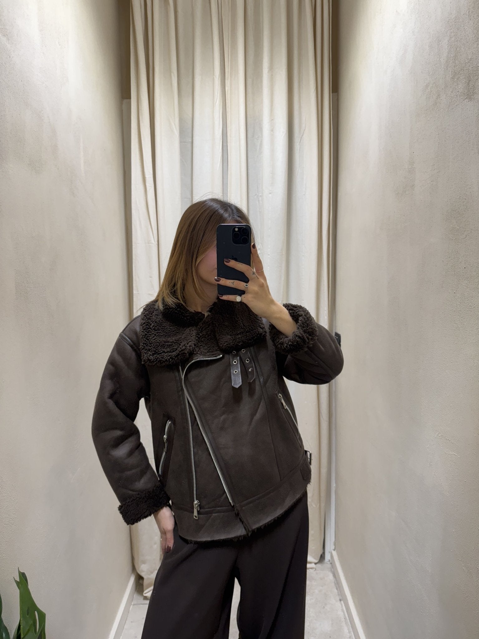 Giubbino eco montone oversize Susy Mix - GiuGiò | Shop online