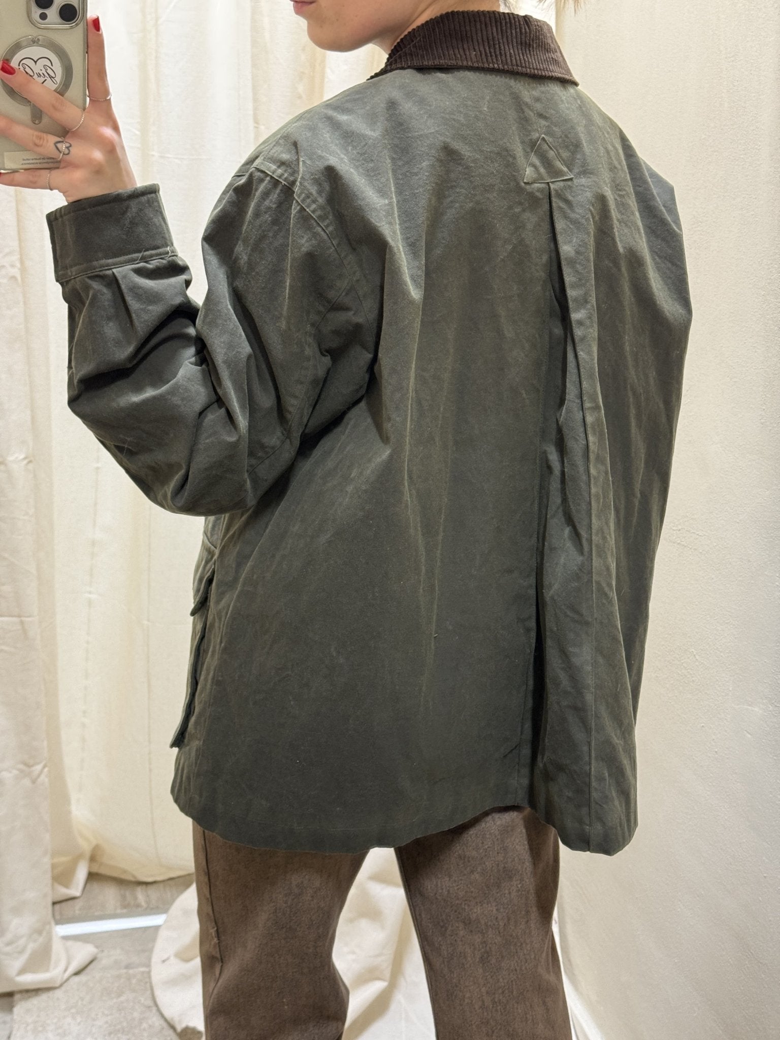 Giubbotto cerato colletto costa di velluto Please - GiuGiò | Shop online