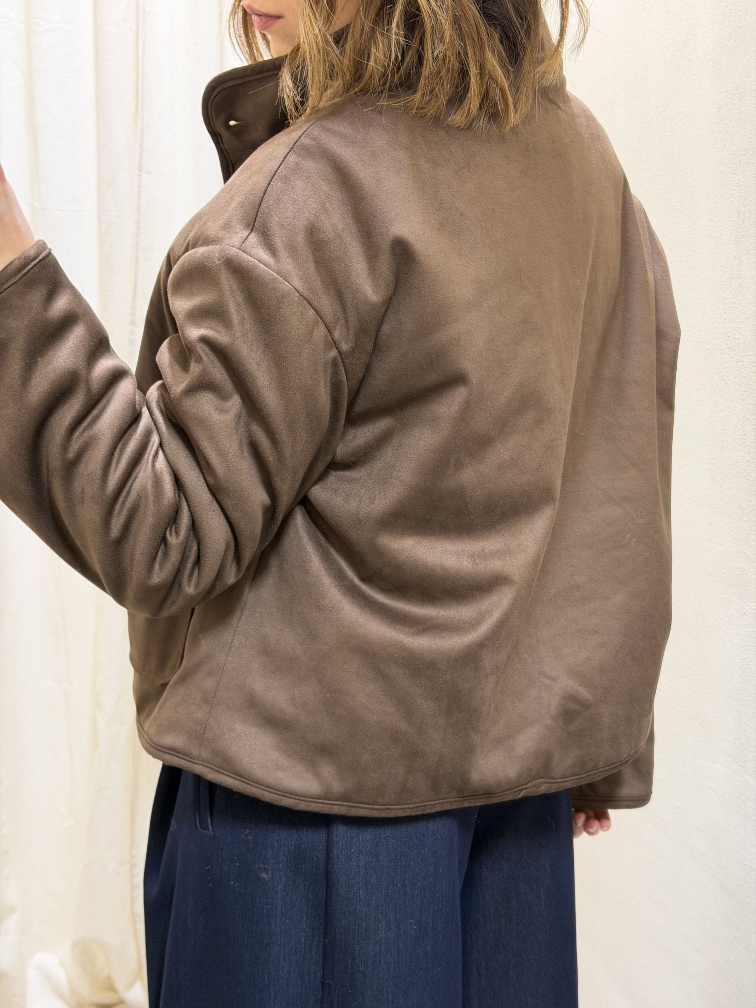 Giubbotto double face senza collo Susy Mix - GiuGiò | Shop online