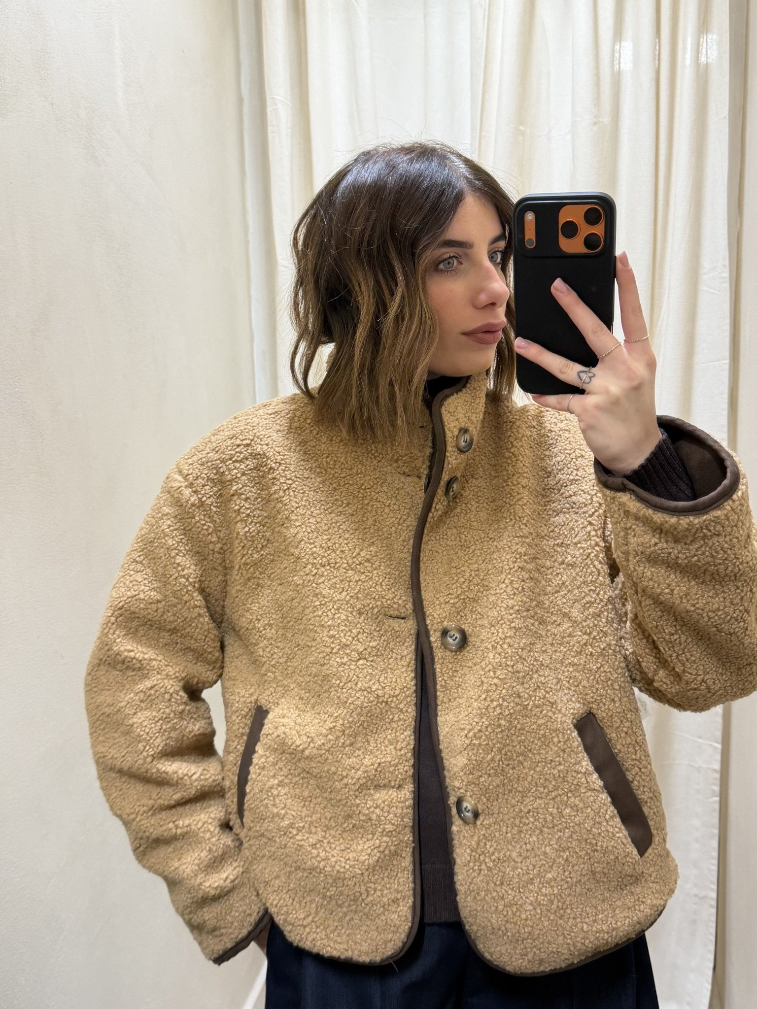 Giubbotto double face senza collo Susy Mix - GiuGiò | Shop online