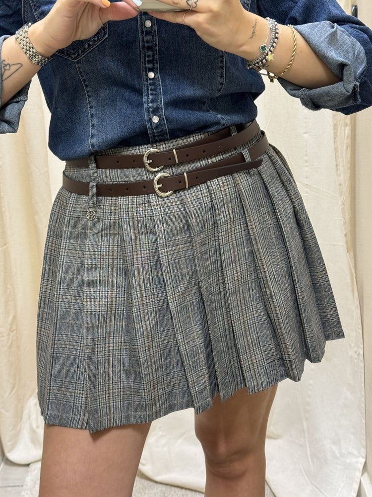 Gonna a pieghe in principe di galles BSB - GiuGiò | Shop online