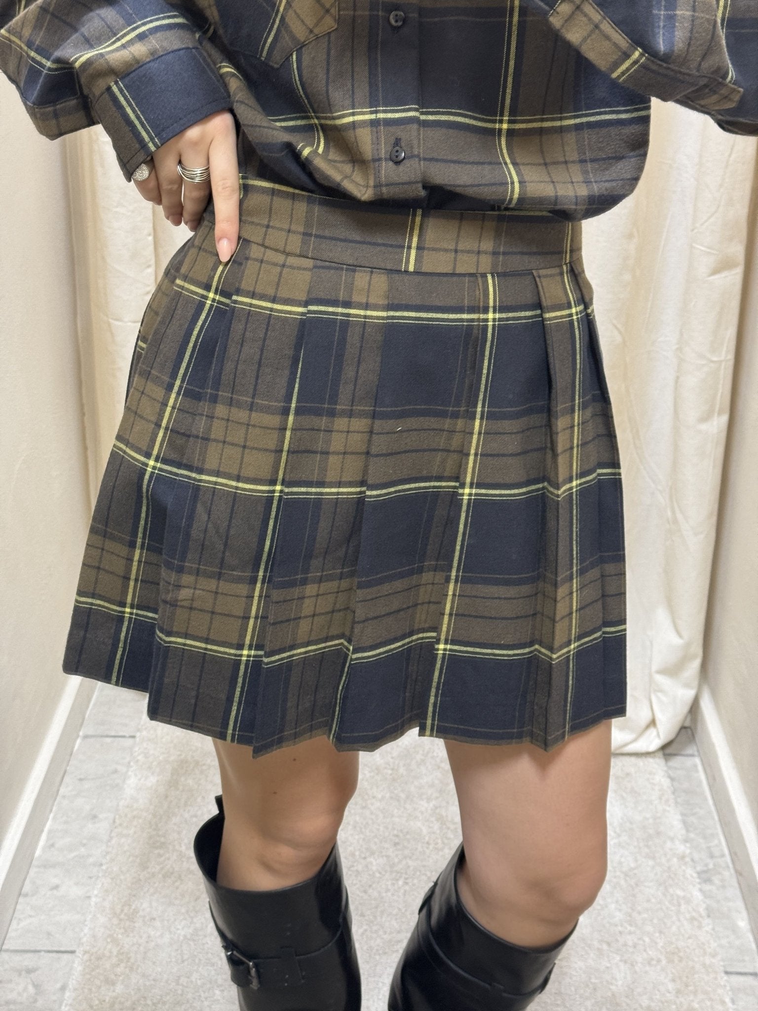 Gonna corta tartan flanellato Dixie - GiuGiò | Shop online