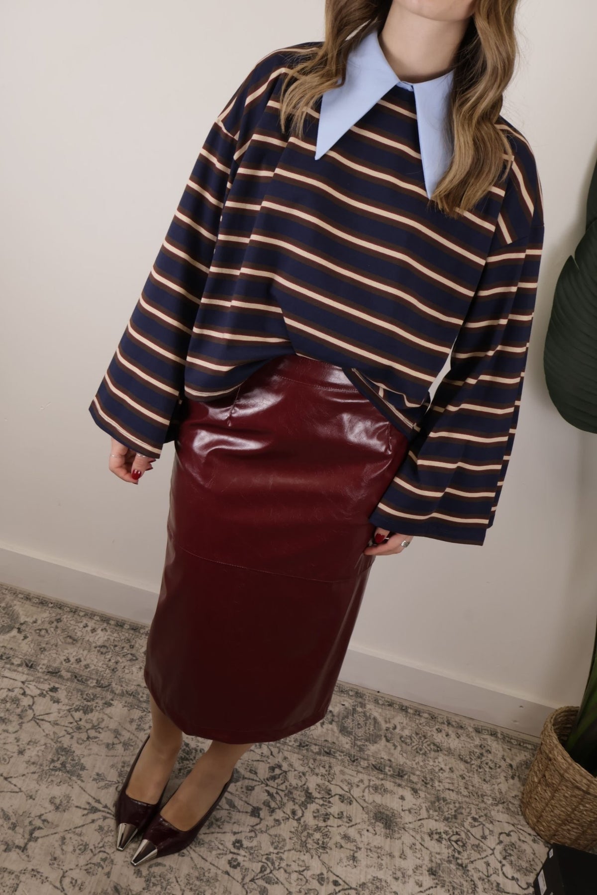 Gonna longuette in vinile Vicolo - GiuGiò | Shop online