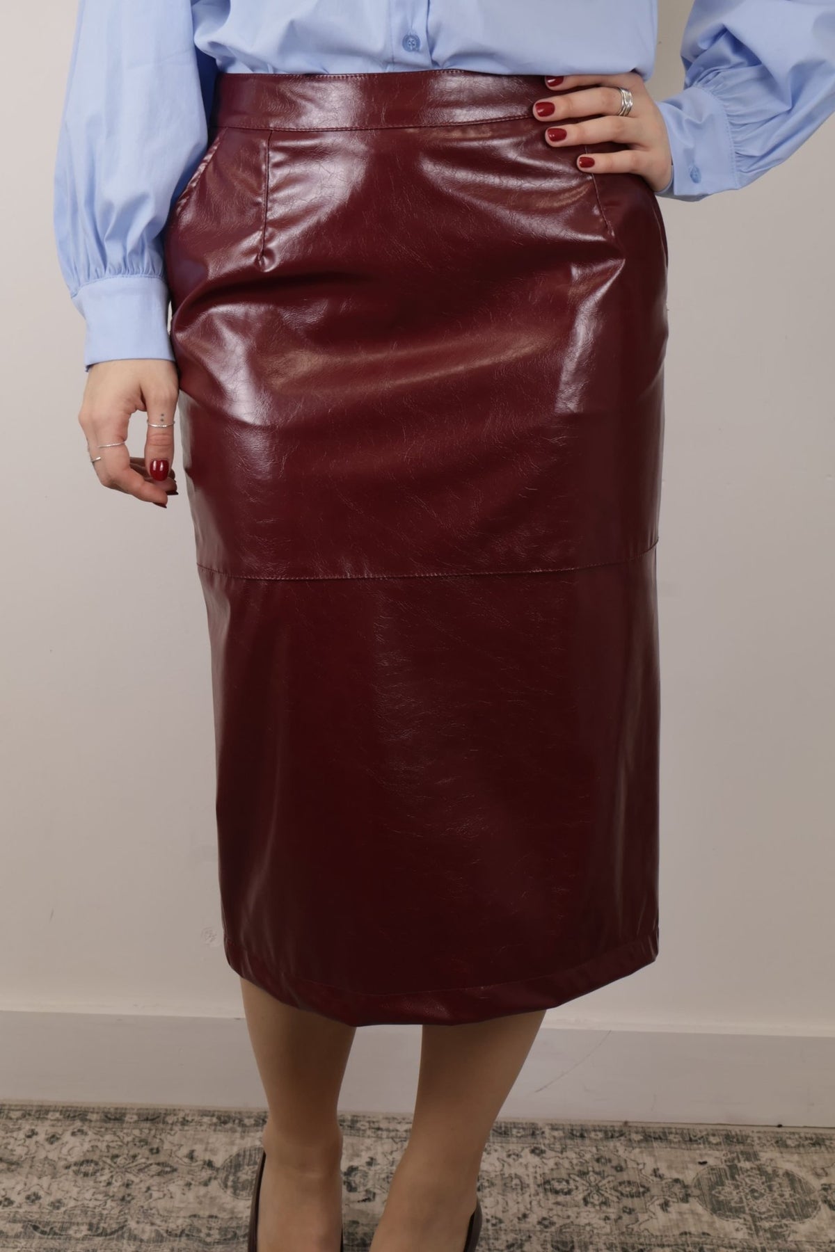 Gonna longuette in vinile Vicolo - GiuGiò | Shop online