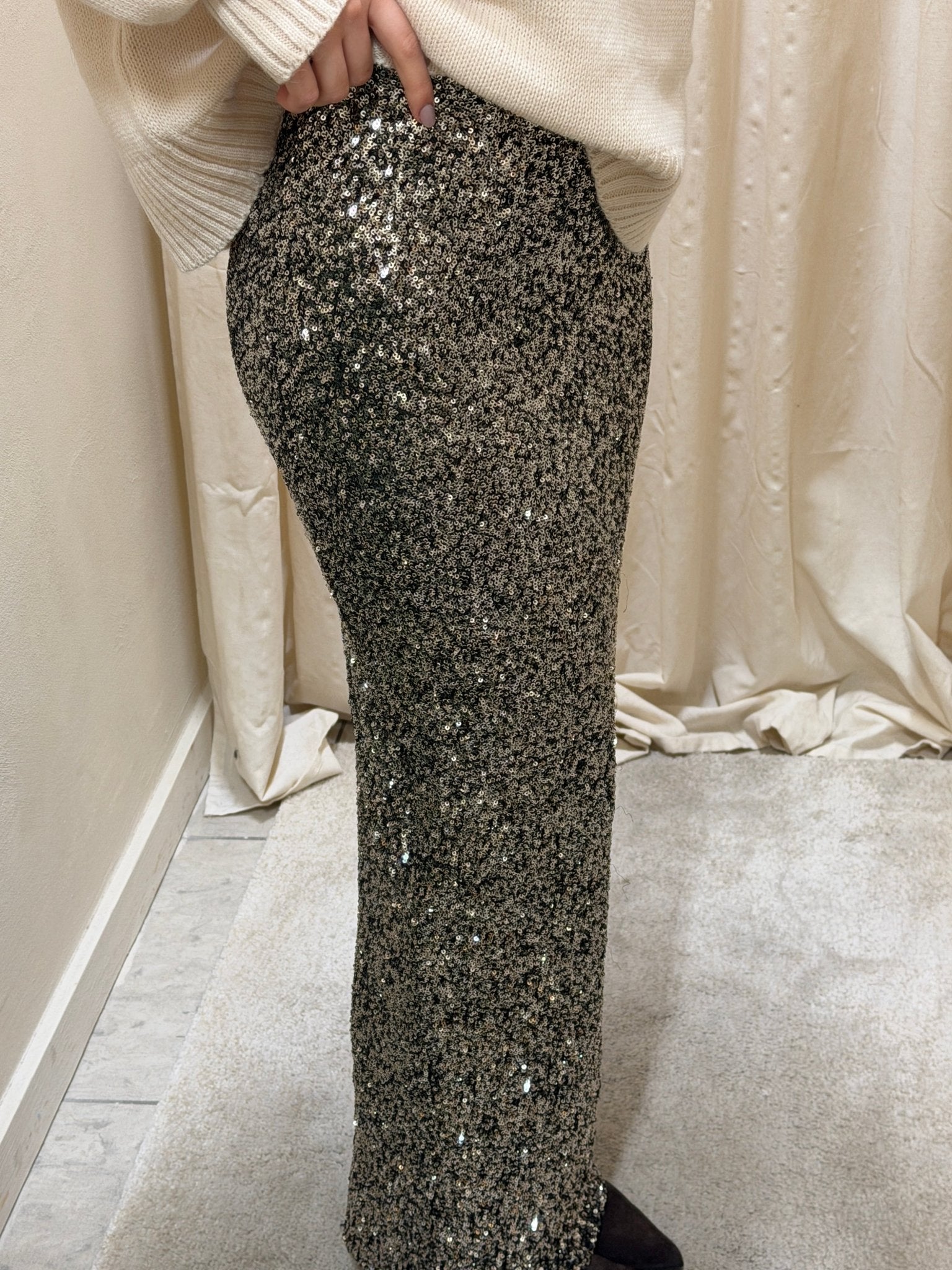 Gonna longuette micro - paillettes MyD - GiuGiò | Shop online