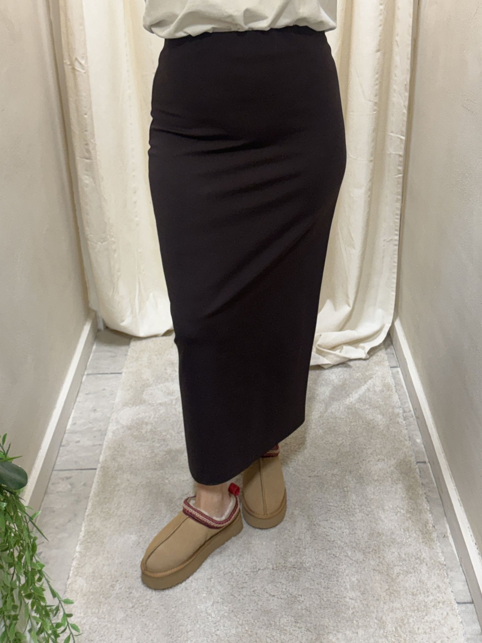 Gonna lunga a matita in punto milano Tensione In - GiuGiò | Shop online