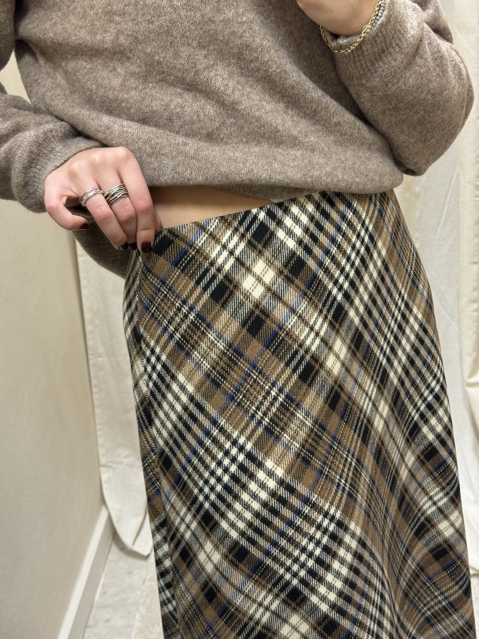 Gonna lunga svasata quadri Tensione In - GiuGiò | Shop online