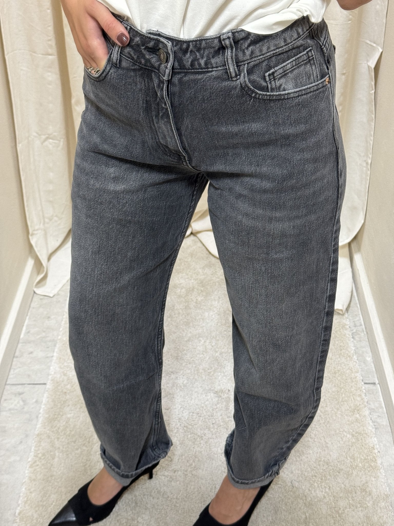 Jeans balloon stone grey MyD - GiuGiò | Shop online