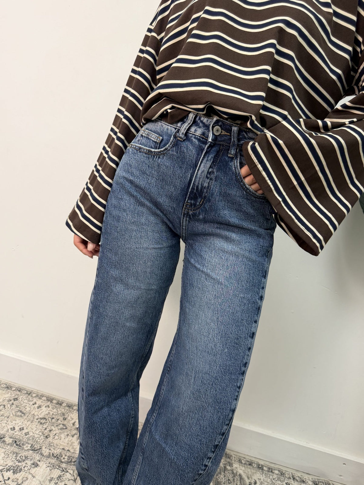 Jeans barrel Deva blu MyD - GiuGiò | Shop online