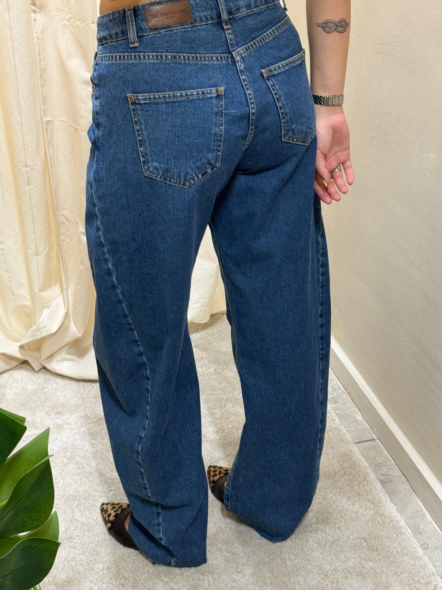 Jeans blu denim banana Tensione In - GiuGiò | Shop online