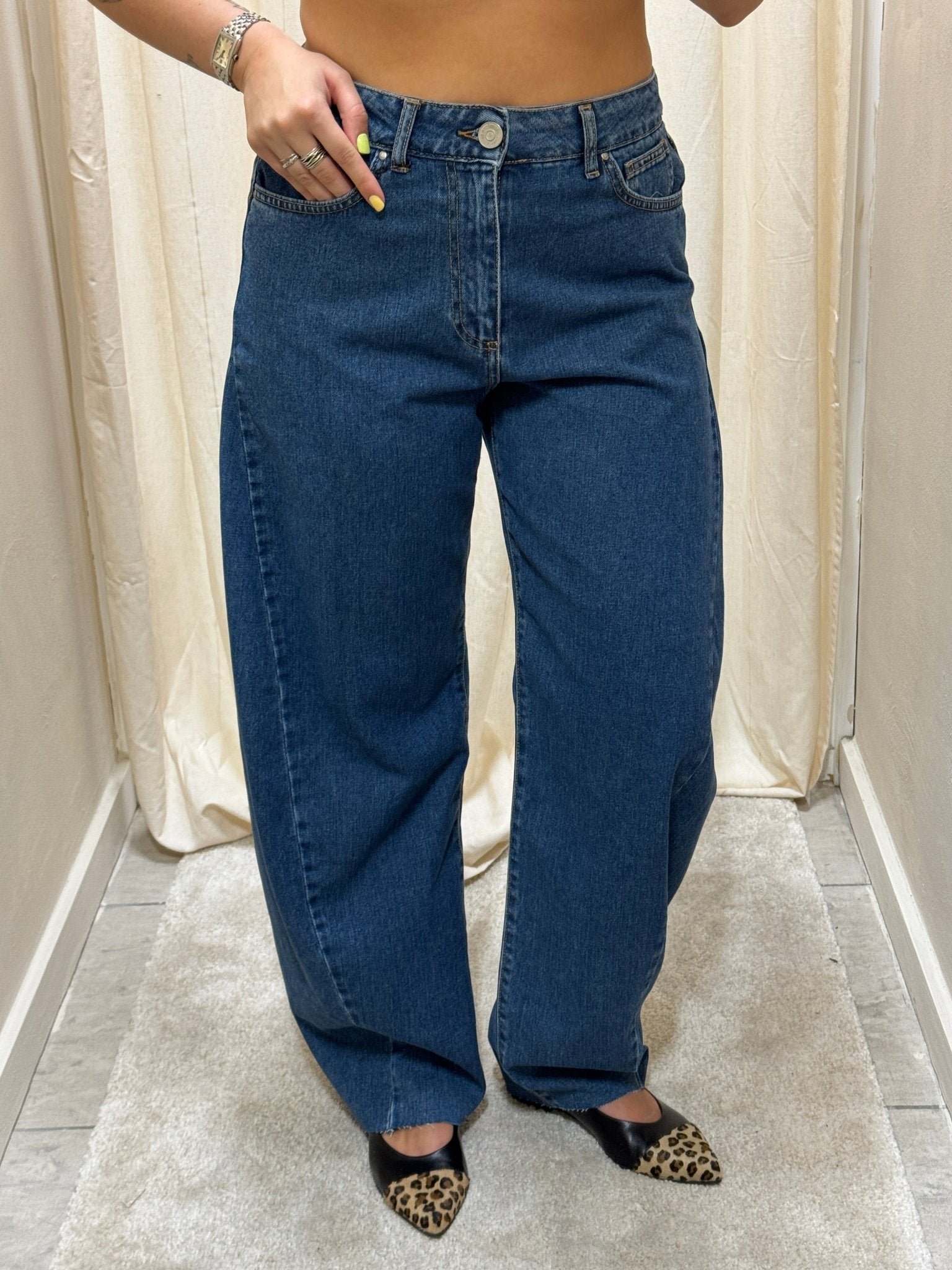 Jeans blu denim banana Tensione In - GiuGiò | Shop online