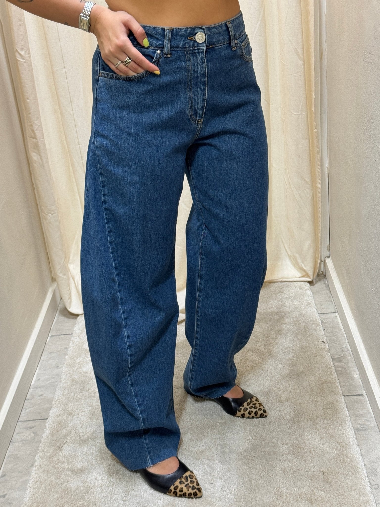 Jeans blu denim banana Tensione In - GiuGiò | Shop online