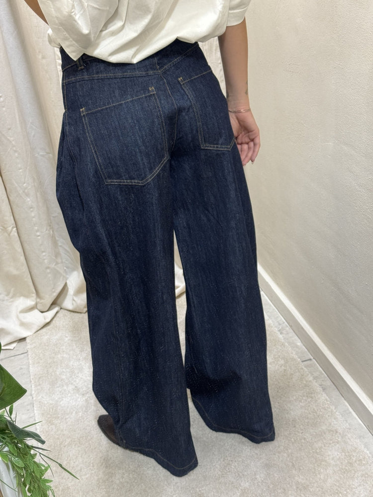 Jeans mod. barrel denim scuro Susy Mix - GiuGiò | Shop online