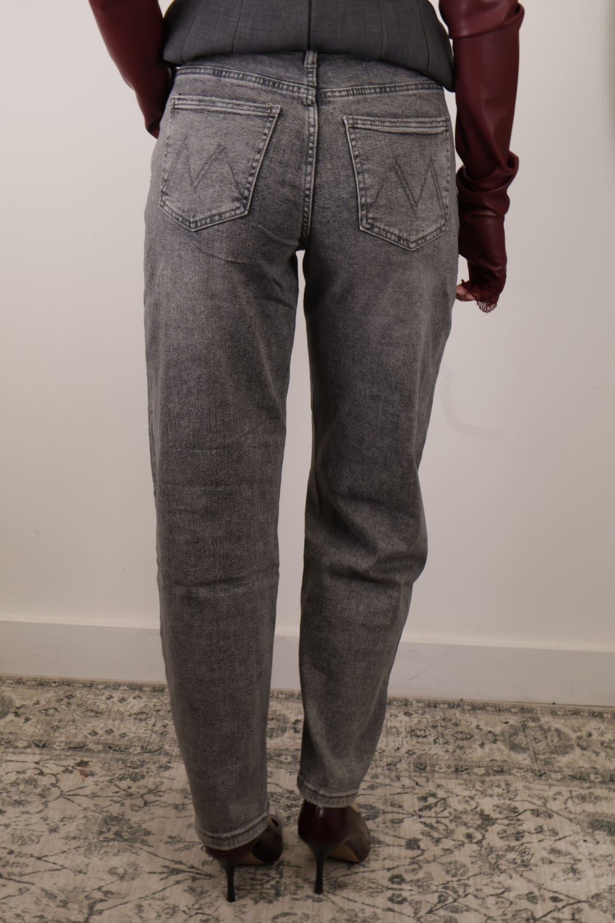 Jeans mom fit grigio MyD - GiuGiò | Shop online