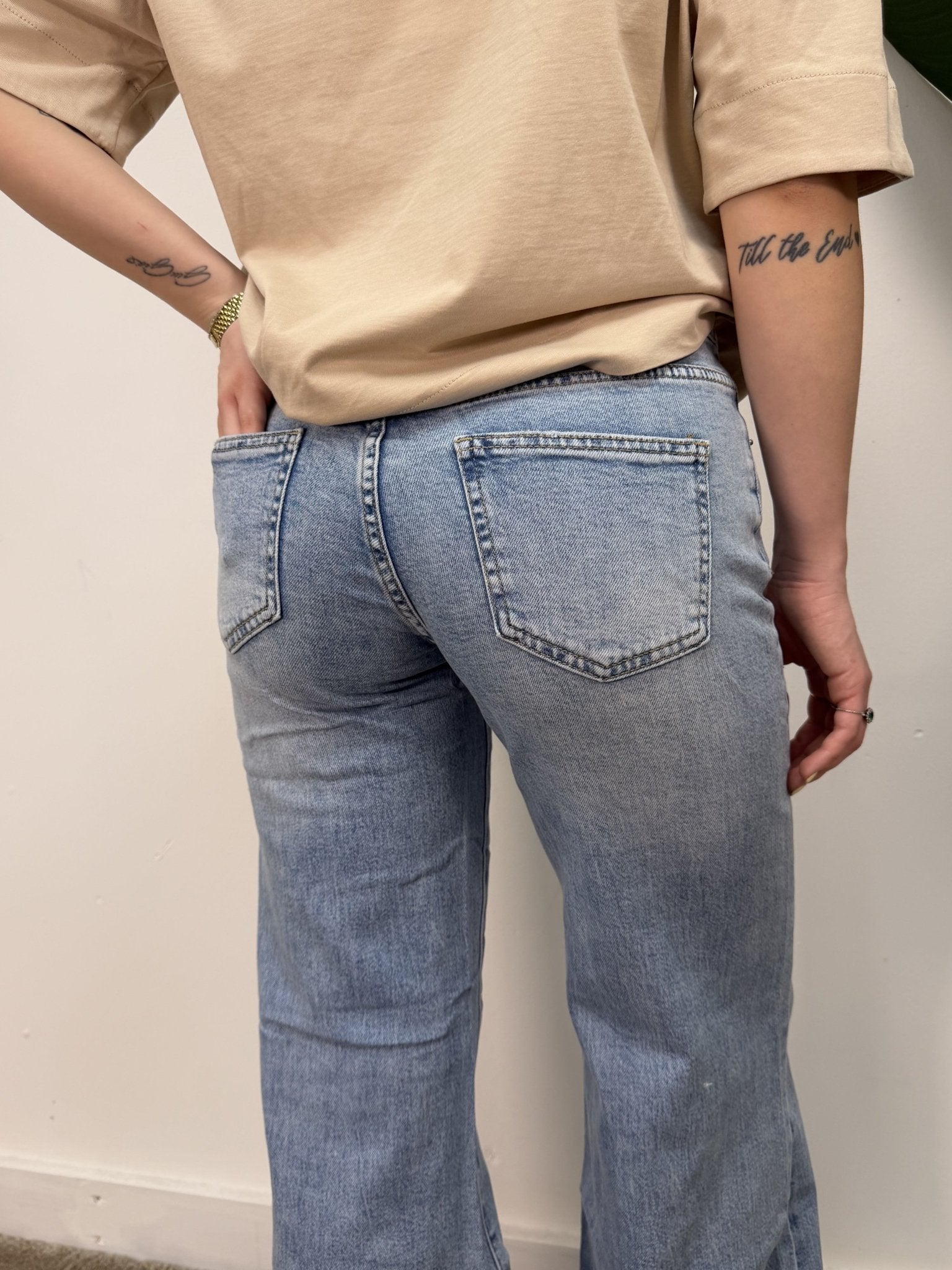 Jeans palazzo Kylie lavaggio chiaro MyD - GiuGiò | Shop online