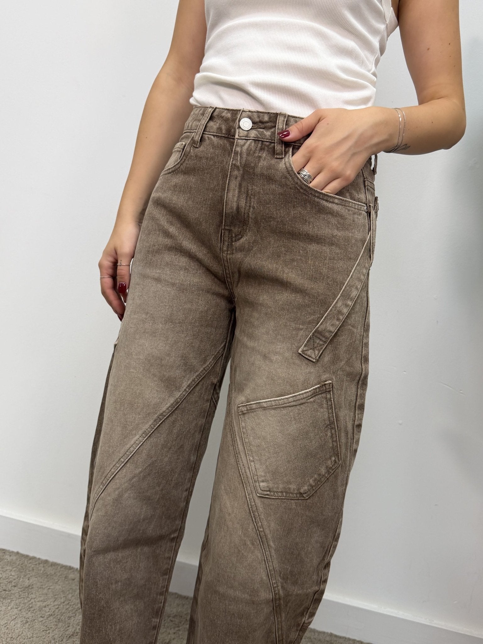 Jeans sand balloon work MyD - GiuGiò | Shop online