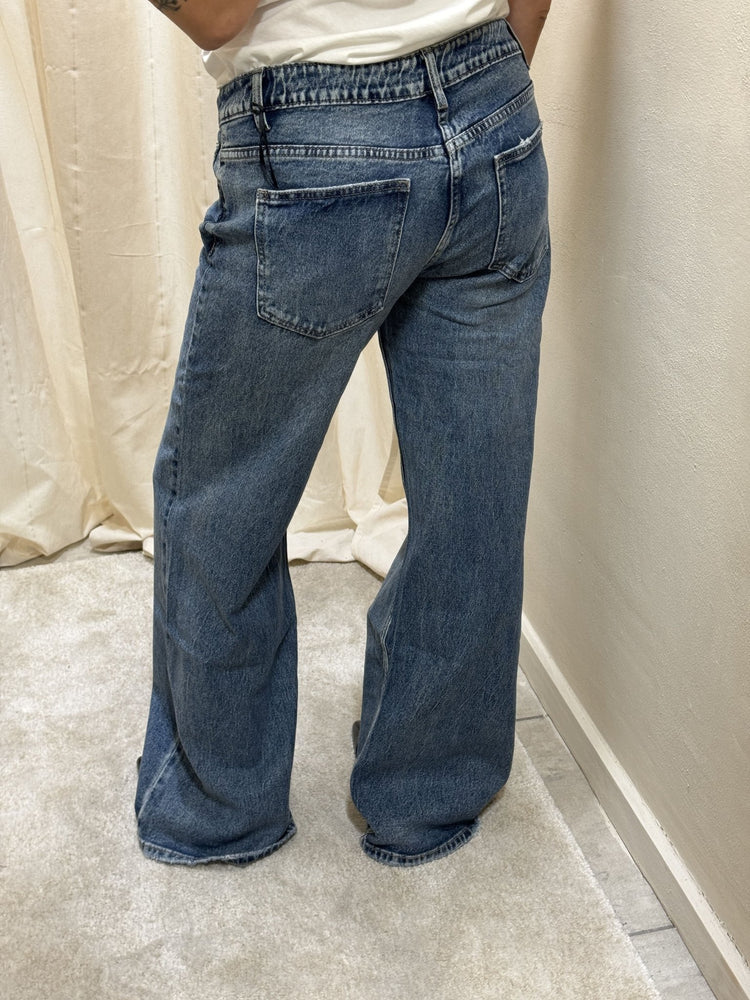 Jeans wide leg blu denim Myd - GiuGiò | Shop online