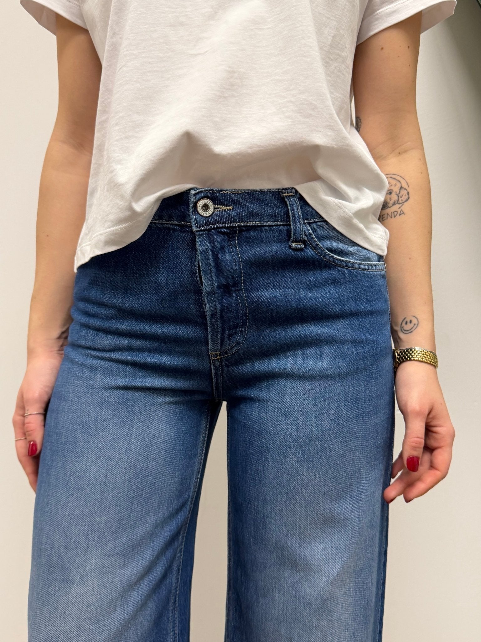 Jeans wide leg blu Please - GiuGiò | Shop online