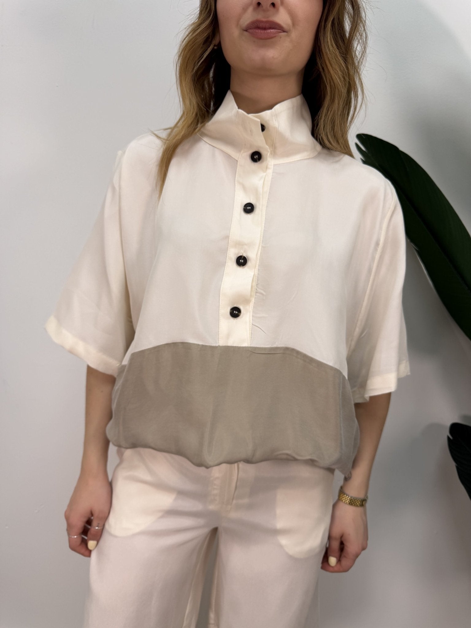 Maglia cupro e viscosa bicolor Tensione In - GiuGiò | Shop online