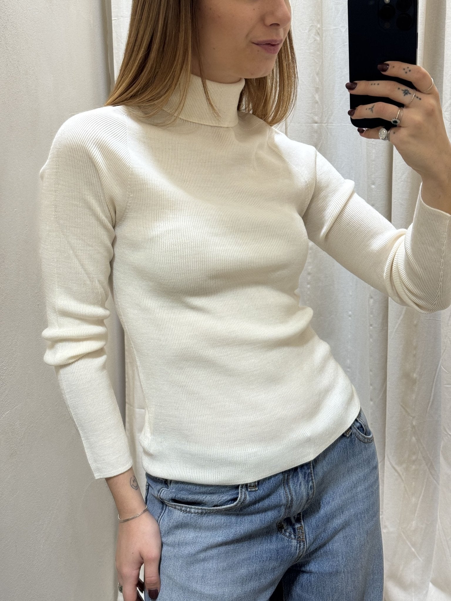Maglia dolcevita 100% lana merino HaveOne - GiuGiò | Shop online