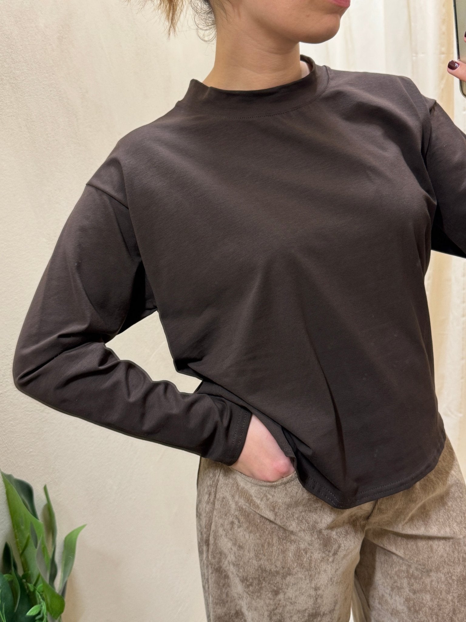 Maglia girocollo in cotone manica lunga MyD - GiuGiò | Shop online