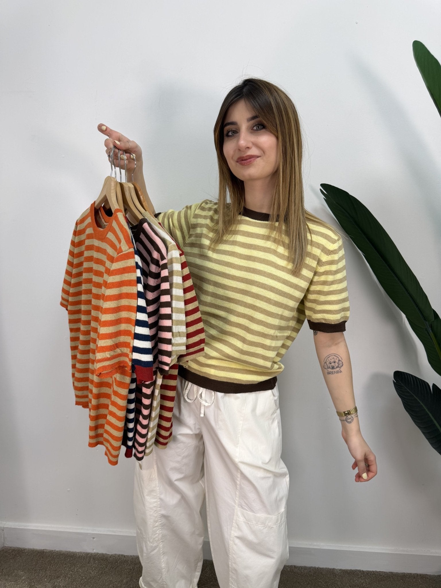 Maglia in filo a righe Tensione In - GiuGiò | Shop online