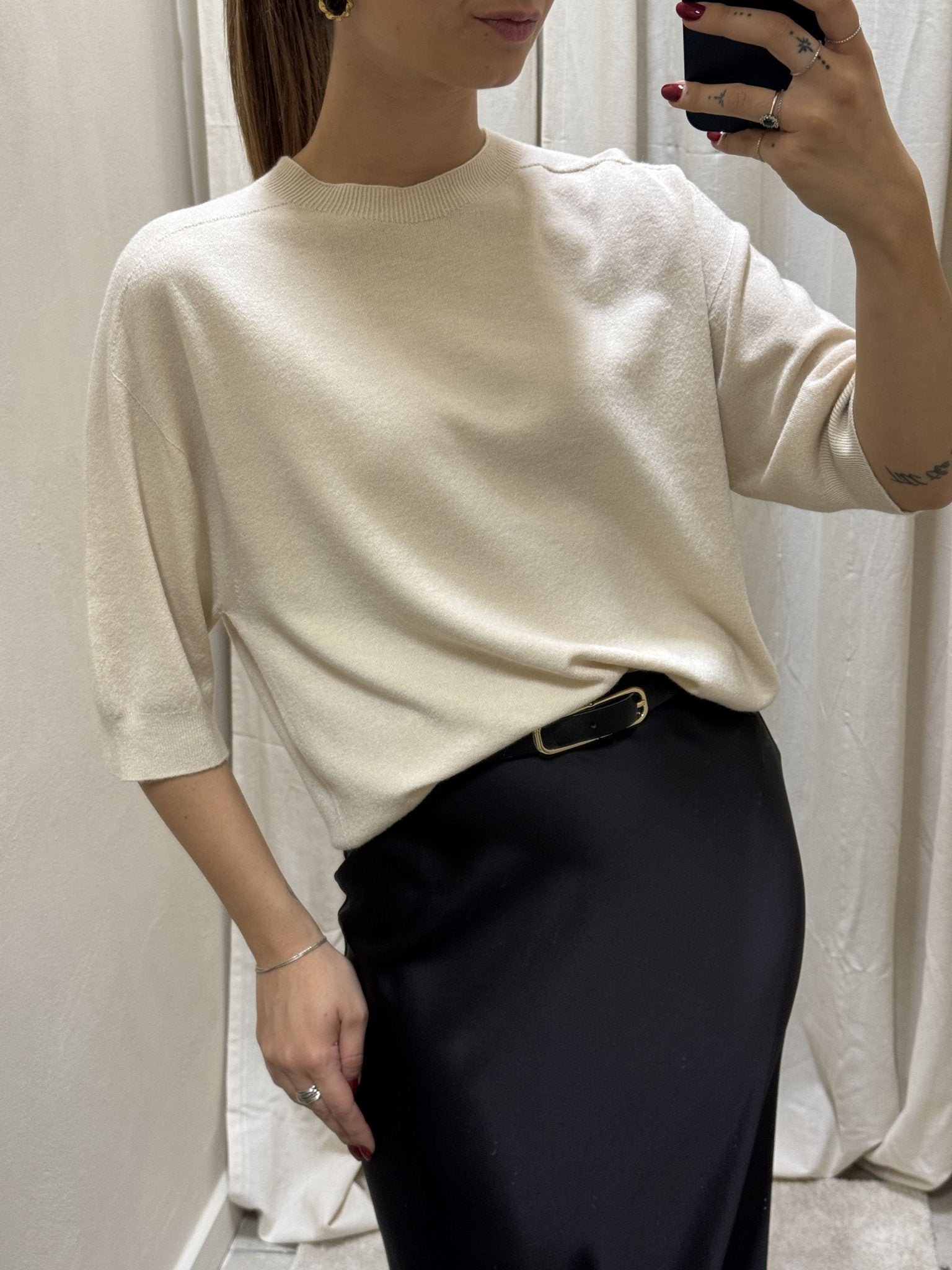 Maglia in filo mezza manica Imperial - GiuGiò | Shop online