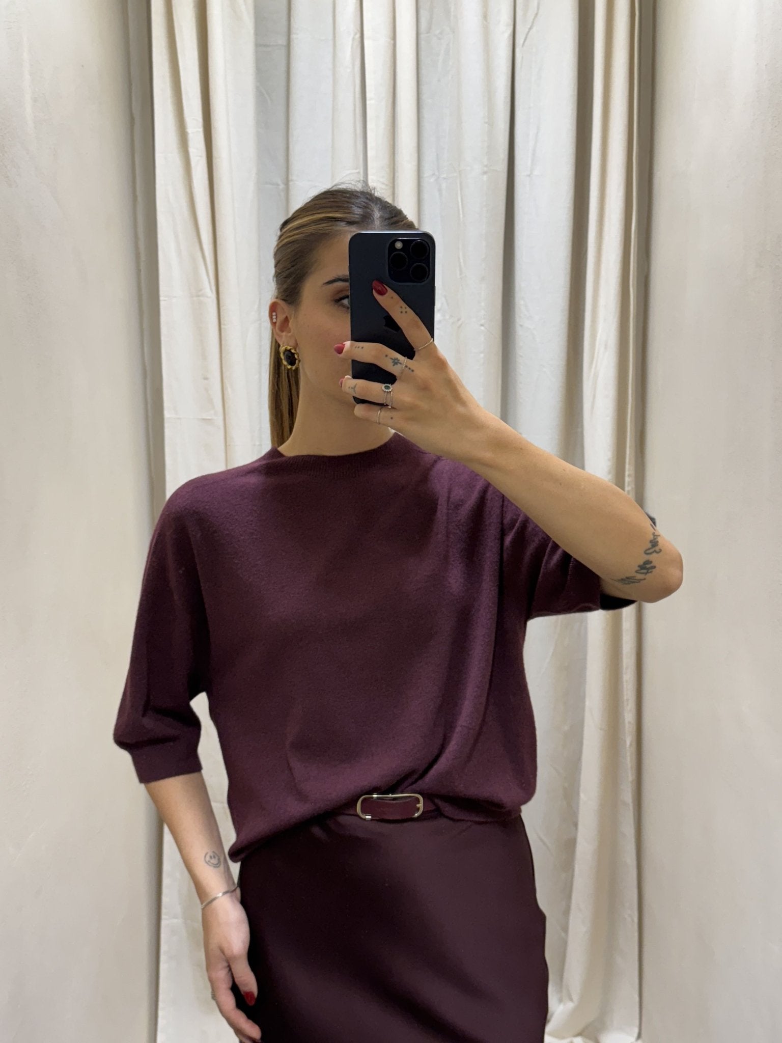 Maglia in filo mezza manica Imperial - GiuGiò | Shop online