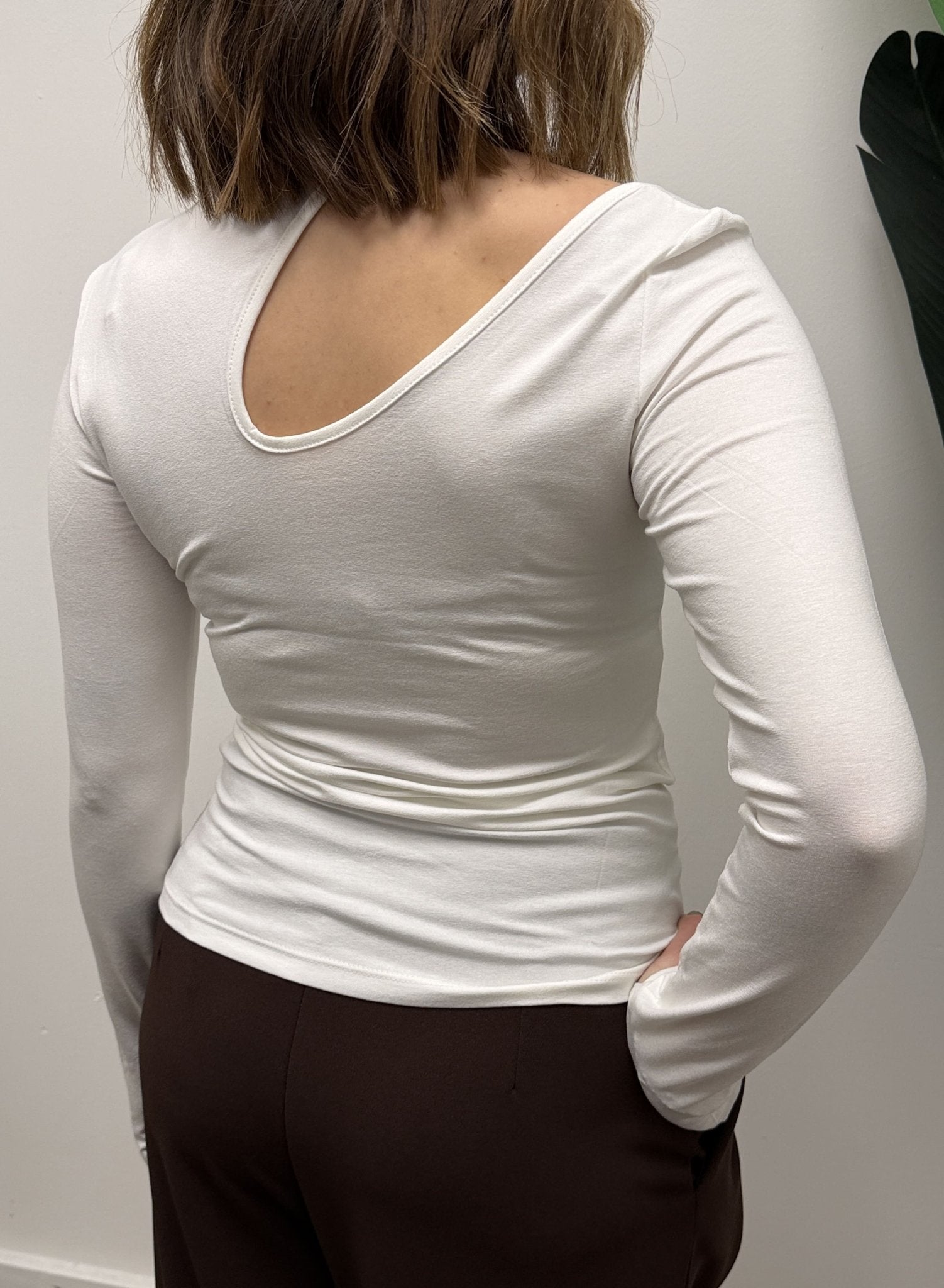 Maglia in viscosa con cut - out MyD - GiuGiò | Shop online