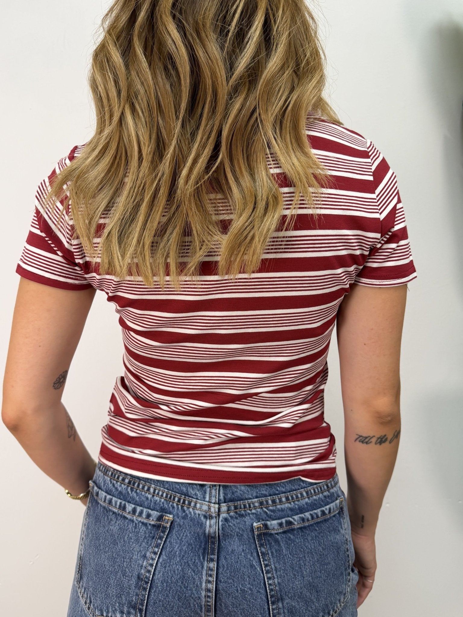 Maglia serafino multi riga MyD - GiuGiò | Shop online