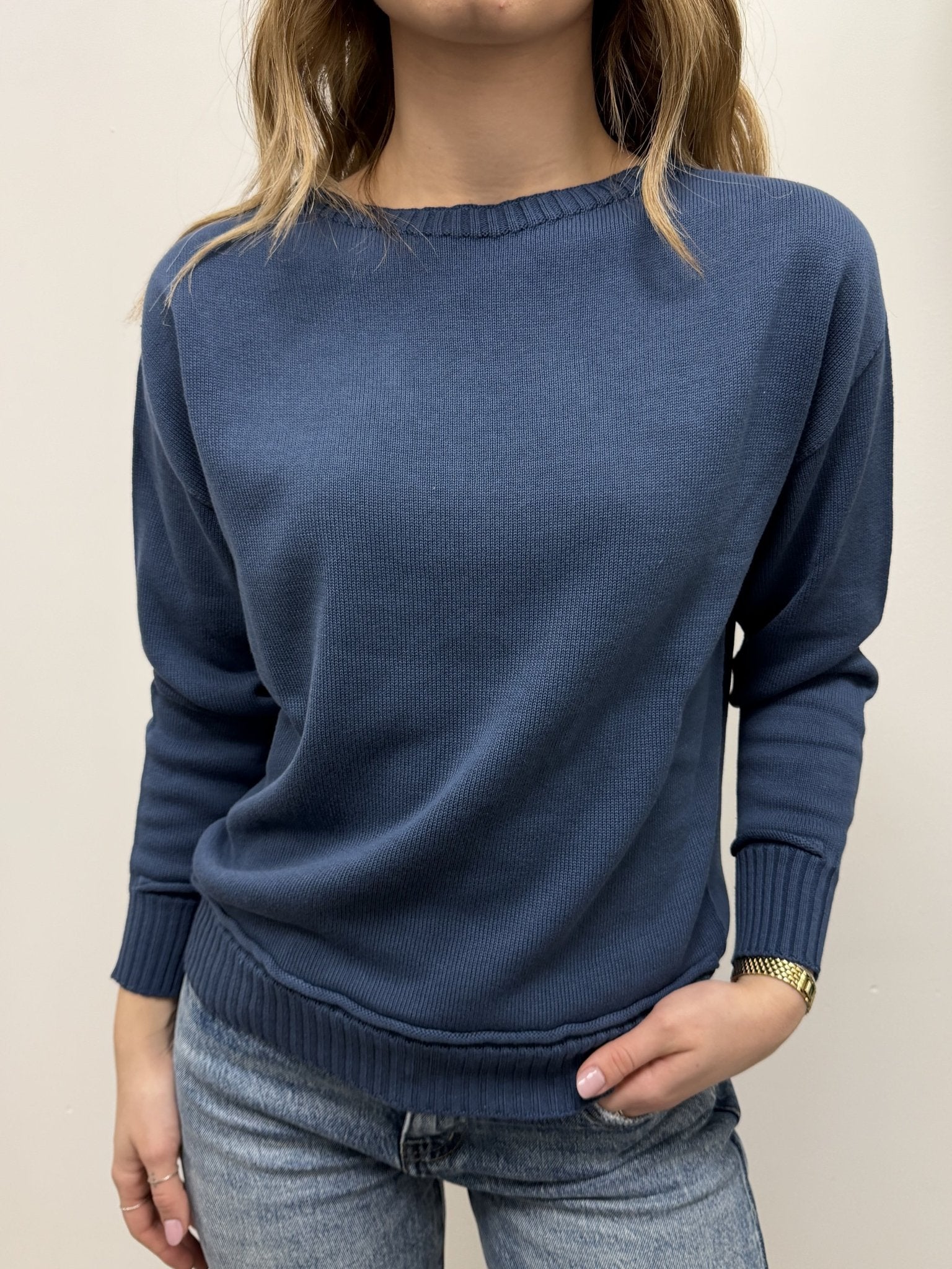 Maglioncino girocollo in cotone Susy Mix - GiuGiò | Shop online