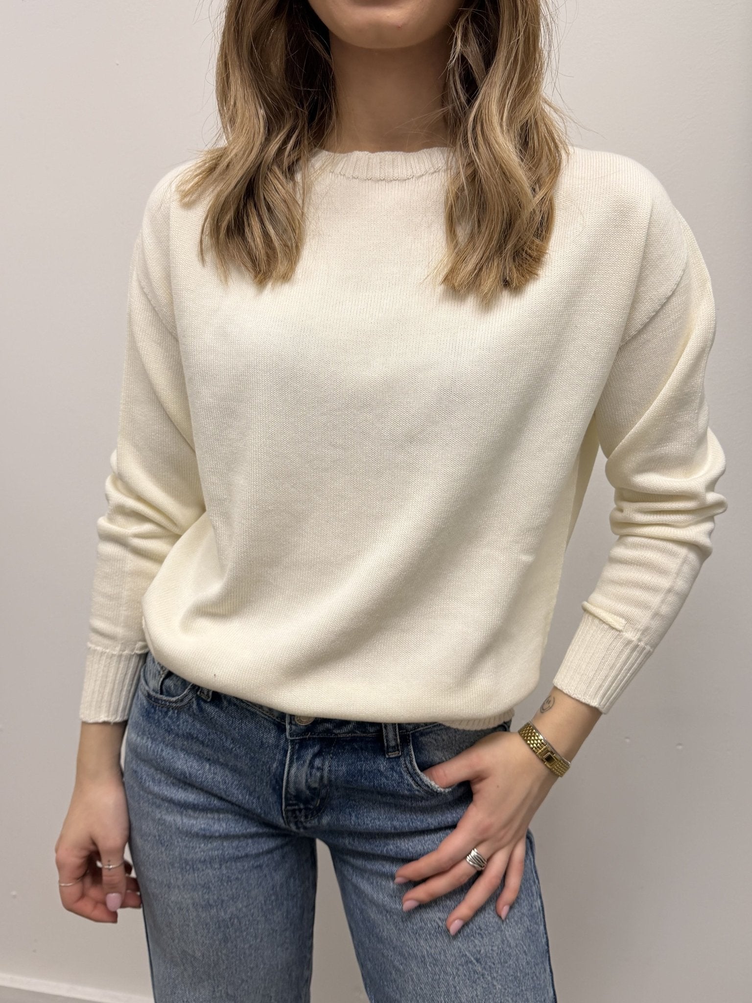 Maglioncino girocollo in cotone Susy Mix - GiuGiò | Shop online