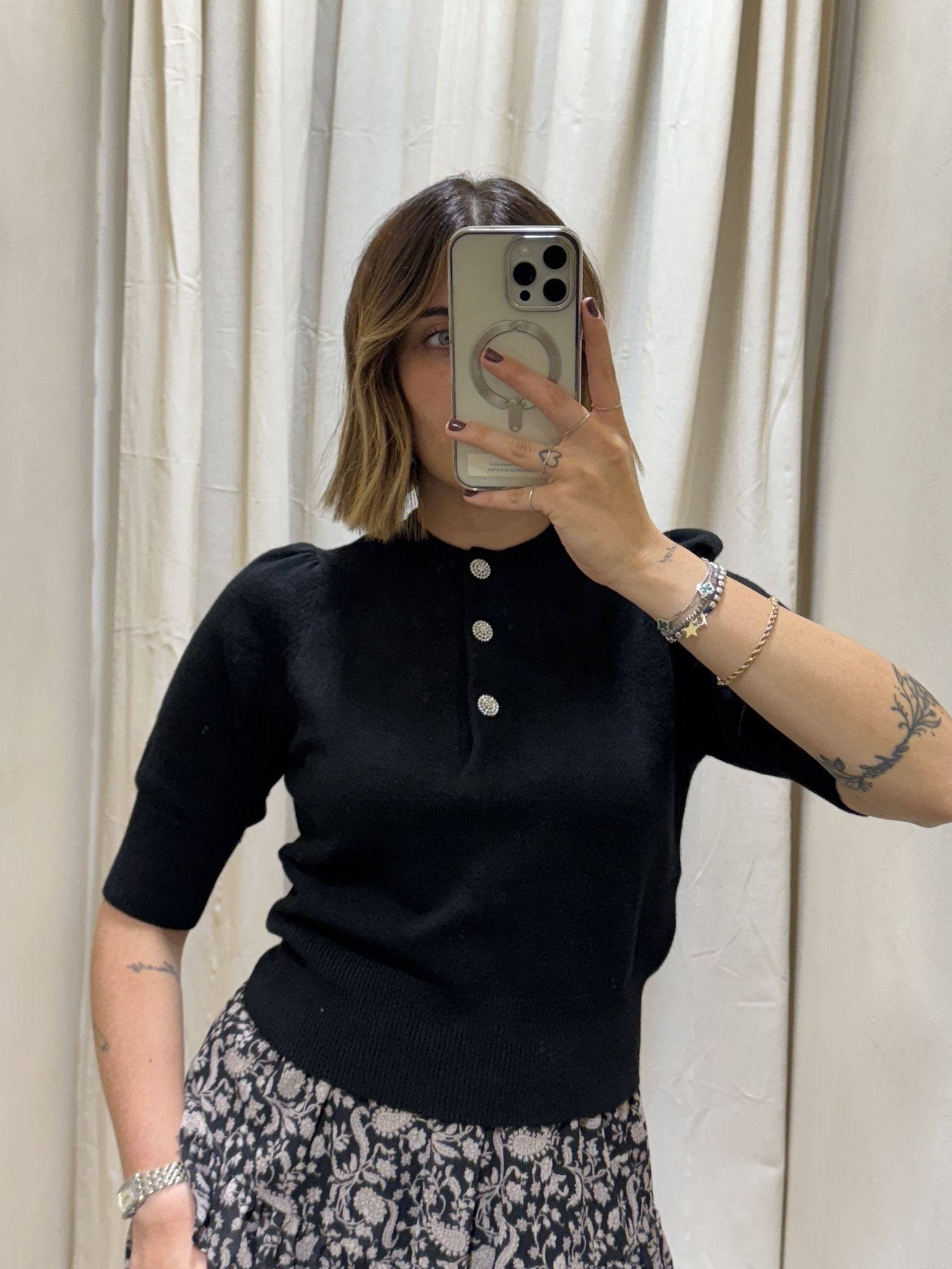 Maglioncino in filo bottoni gioiello MyD - GiuGiò | Shop online