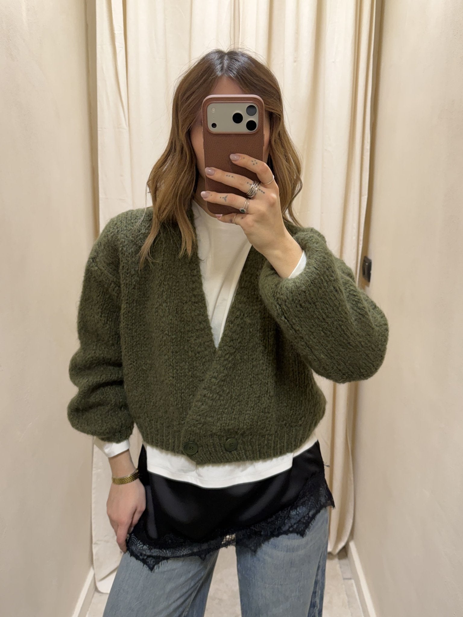 Maglione cardigan lana bouclè Dixie - GiuGiò | Shop online