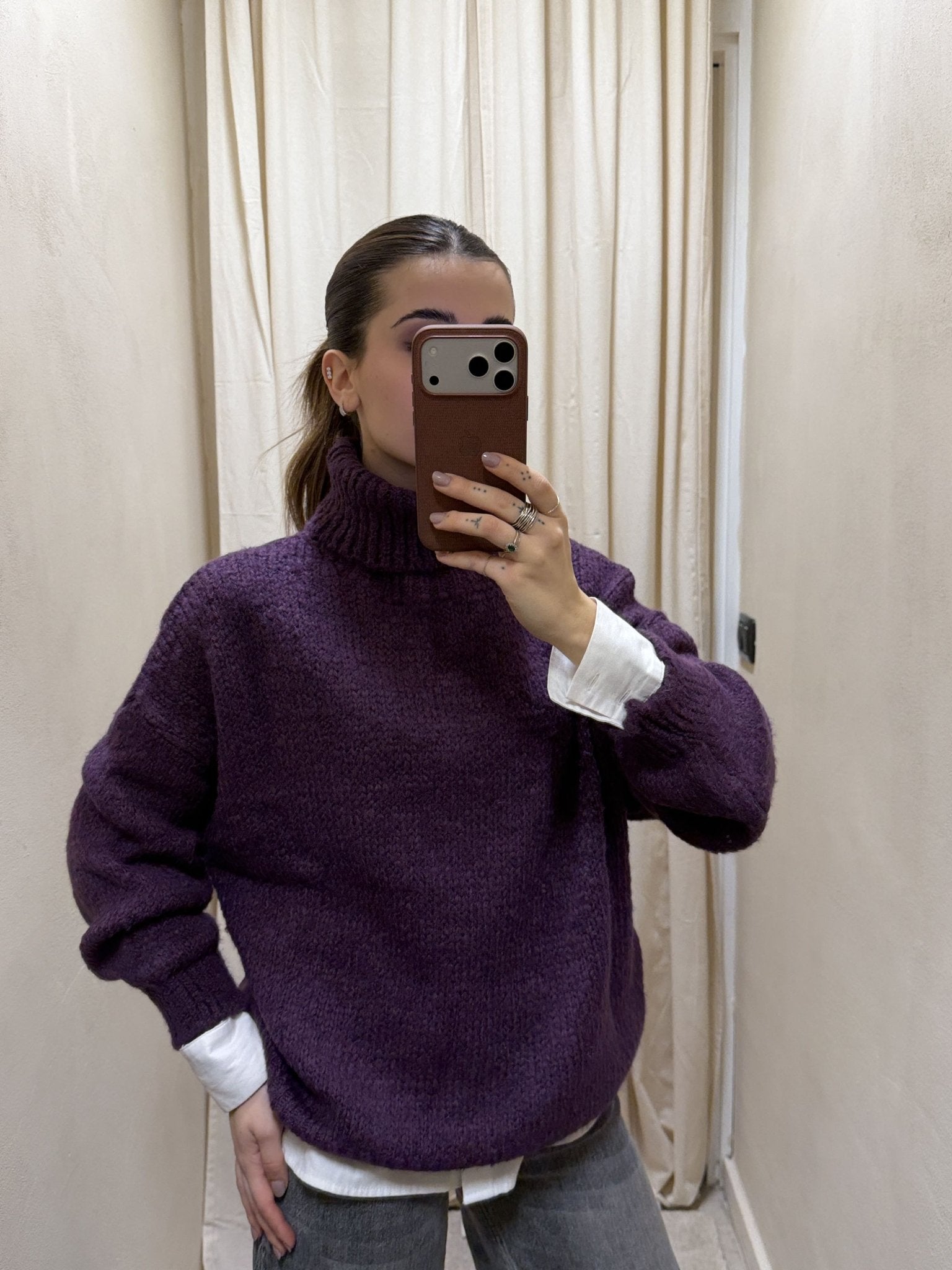 Maglione collo alto basic Susy Mix - GiuGiò | Shop online