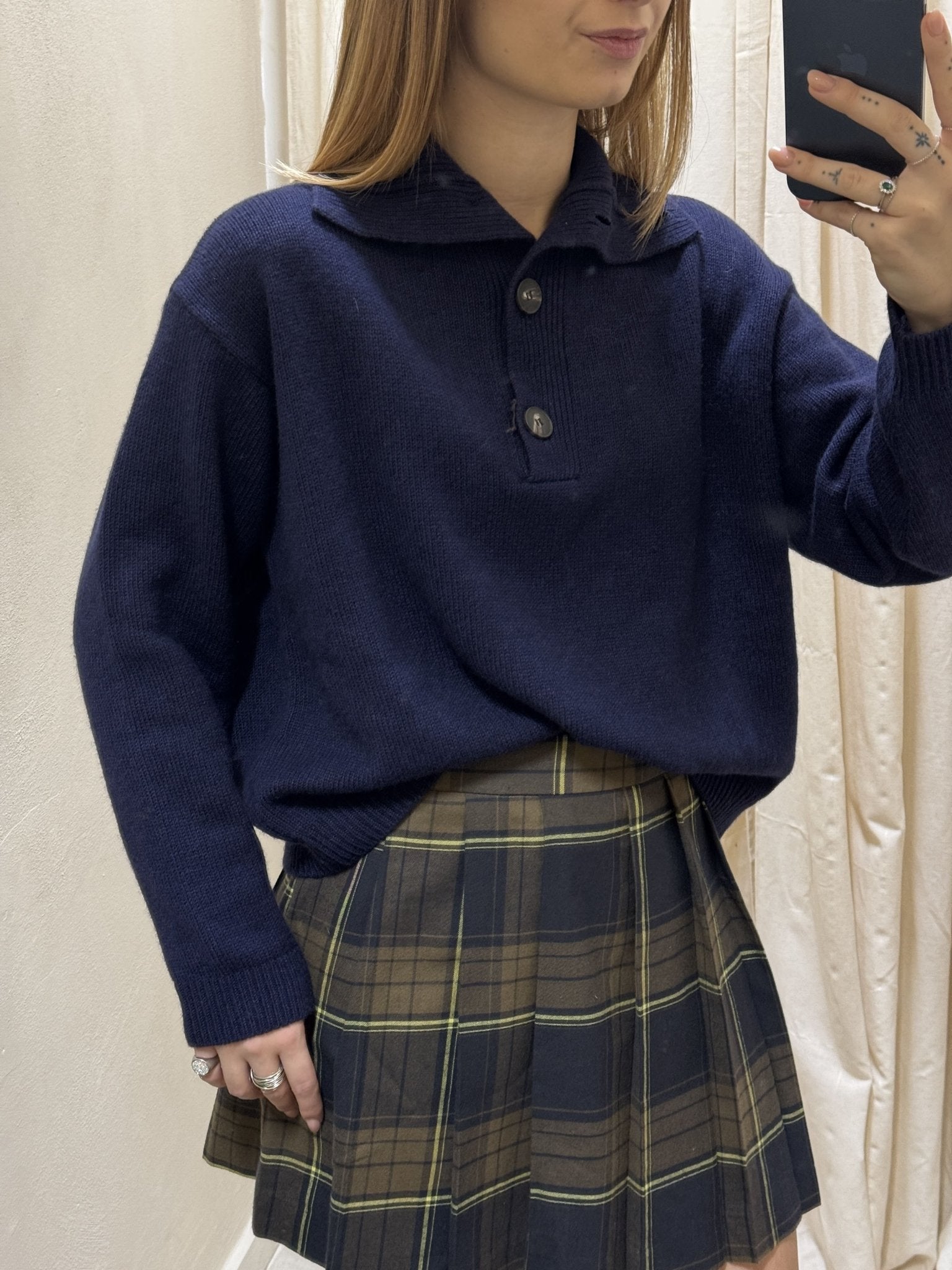 Maglione collo alto con bottoni Tensione In - GiuGiò | Shop online