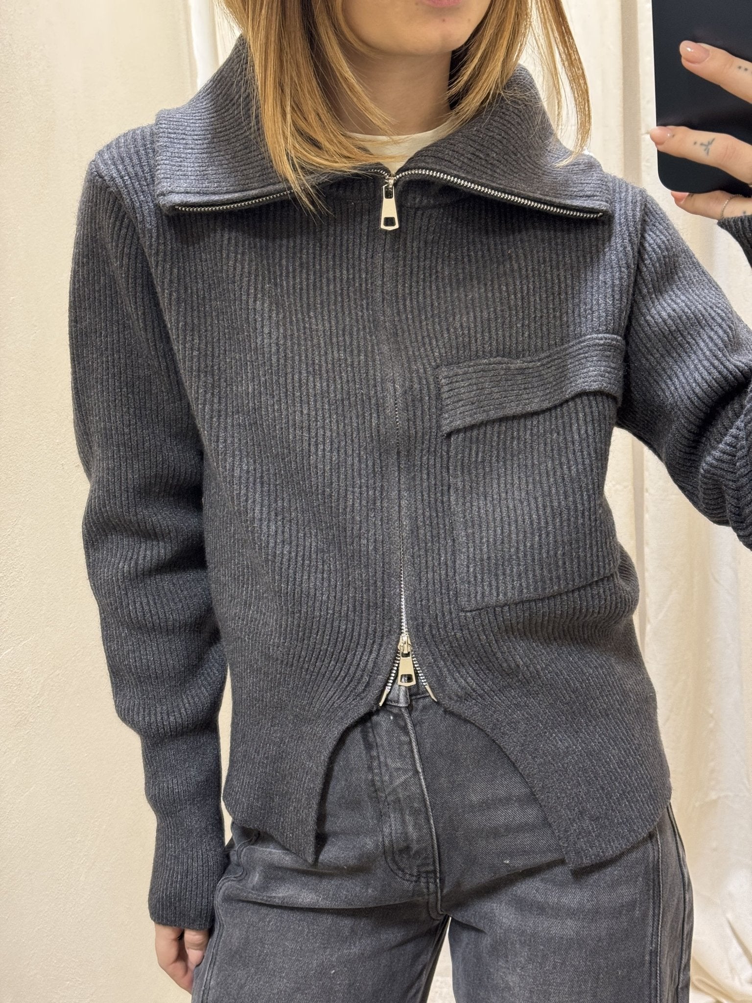 Maglione collo alto con zip Susy Mix - GiuGiò | Shop online