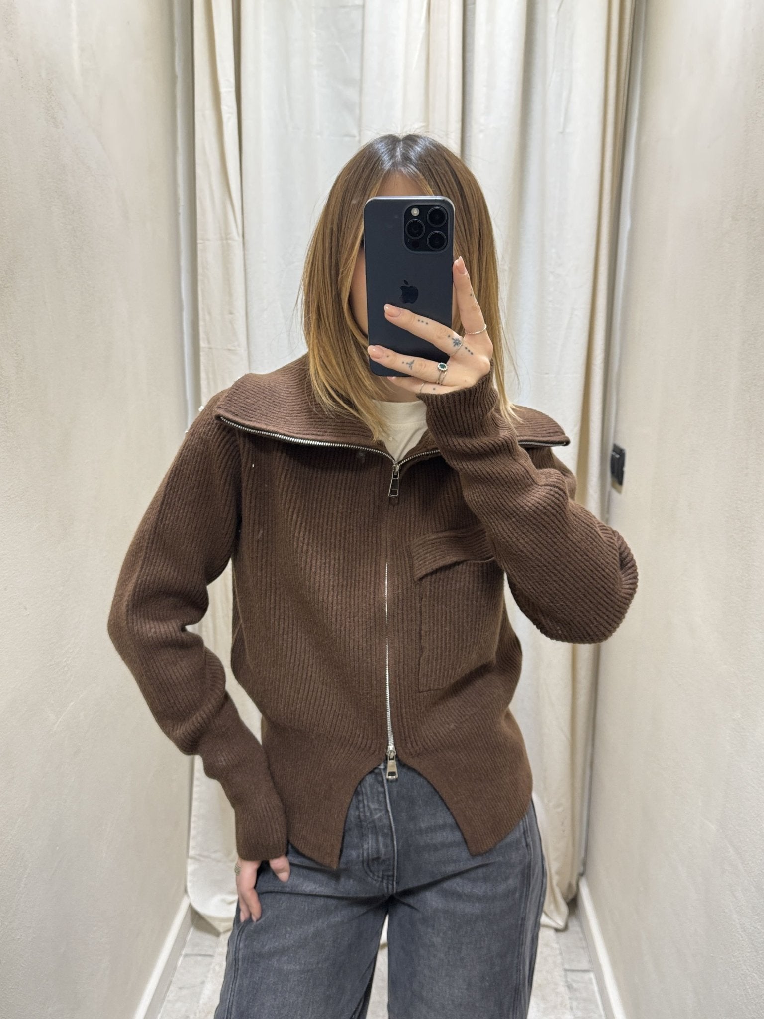 Maglione collo alto con zip Susy Mix - GiuGiò | Shop online