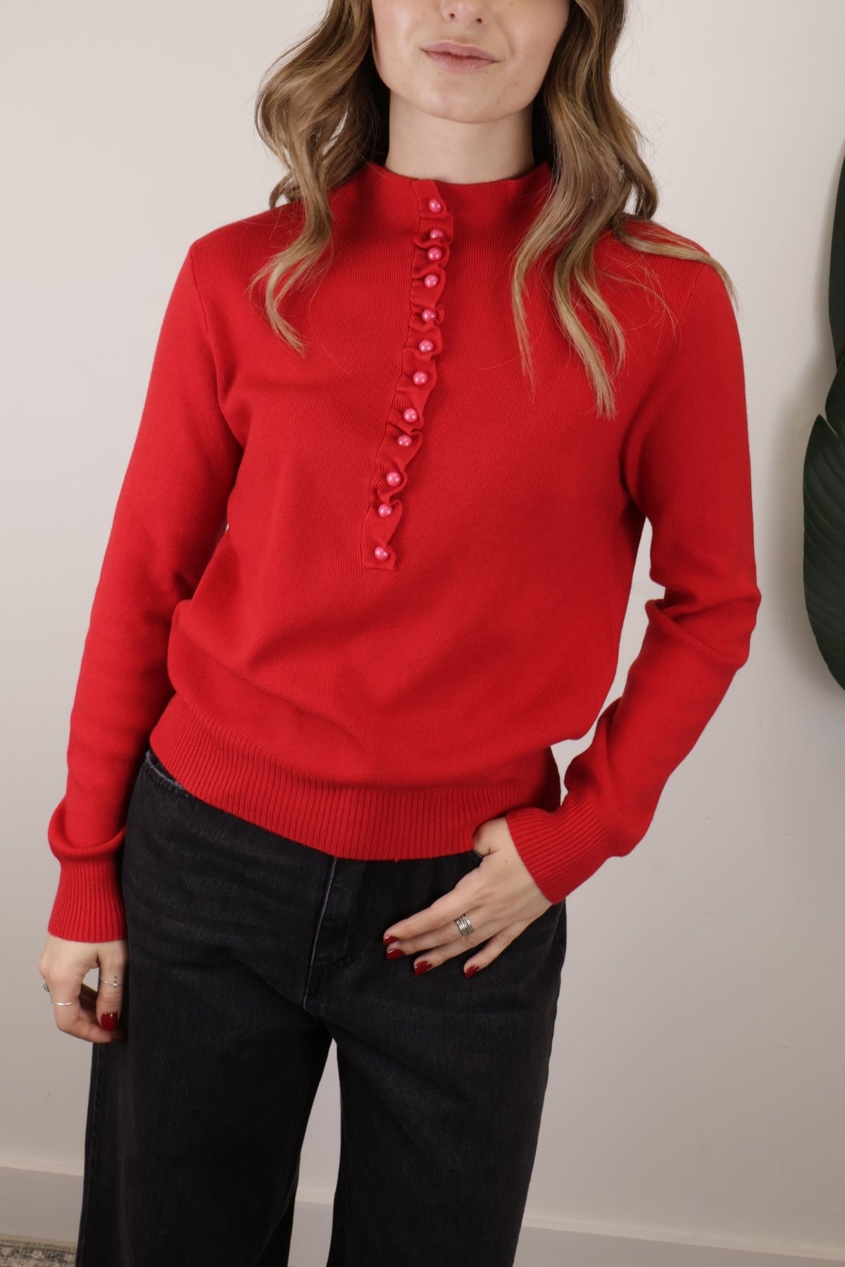 Maglione con bottoncini e rouches HaveOne - GiuGiò | Shop online