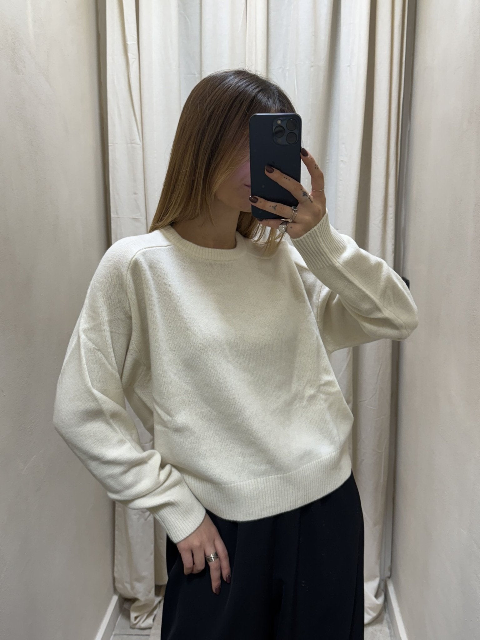 Maglione girocollo 100% lana MyD - GiuGiò | Shop online