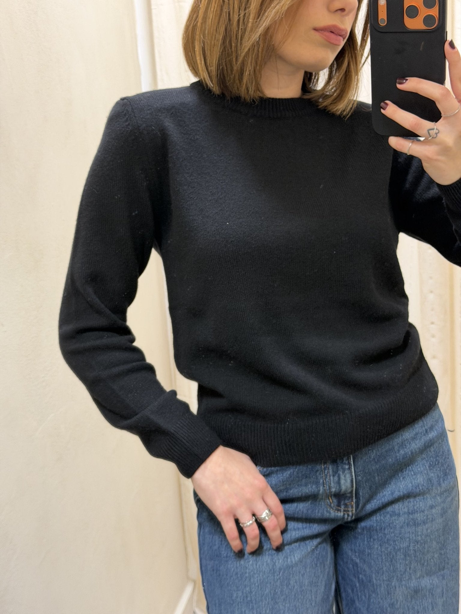 Maglione girocollo con spalline Tensione In - GiuGiò | Shop online