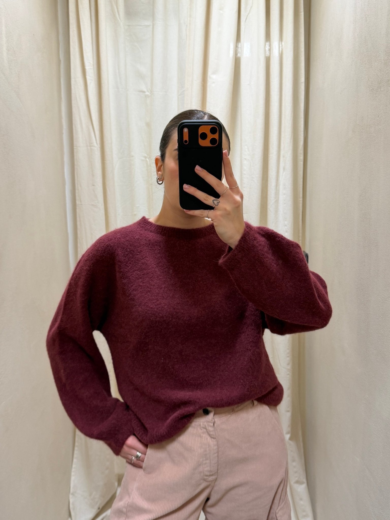 Maglione girocollo misto alpaca MyD - GiuGiò | Shop online