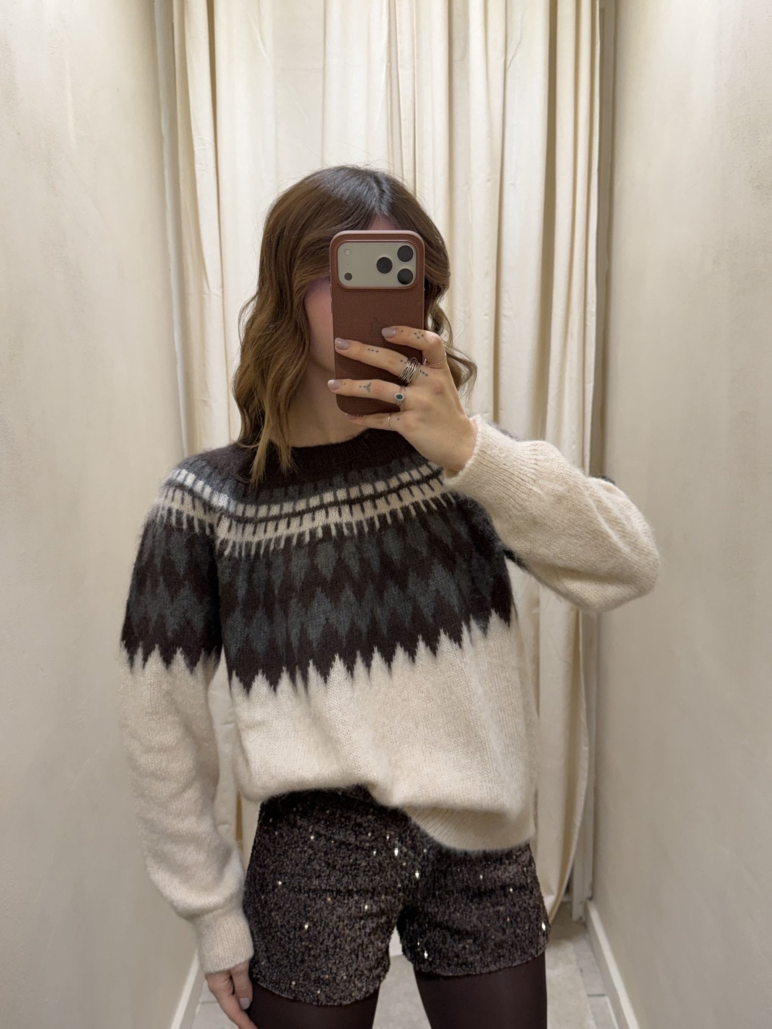 Maglione girocollo norvegese Tensione In - GiuGiò | Shop online