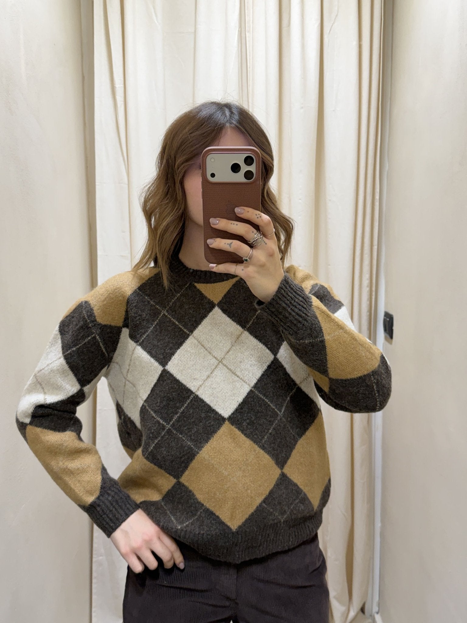 Maglione girocollo rombi Susy Mix - GiuGiò | Shop online