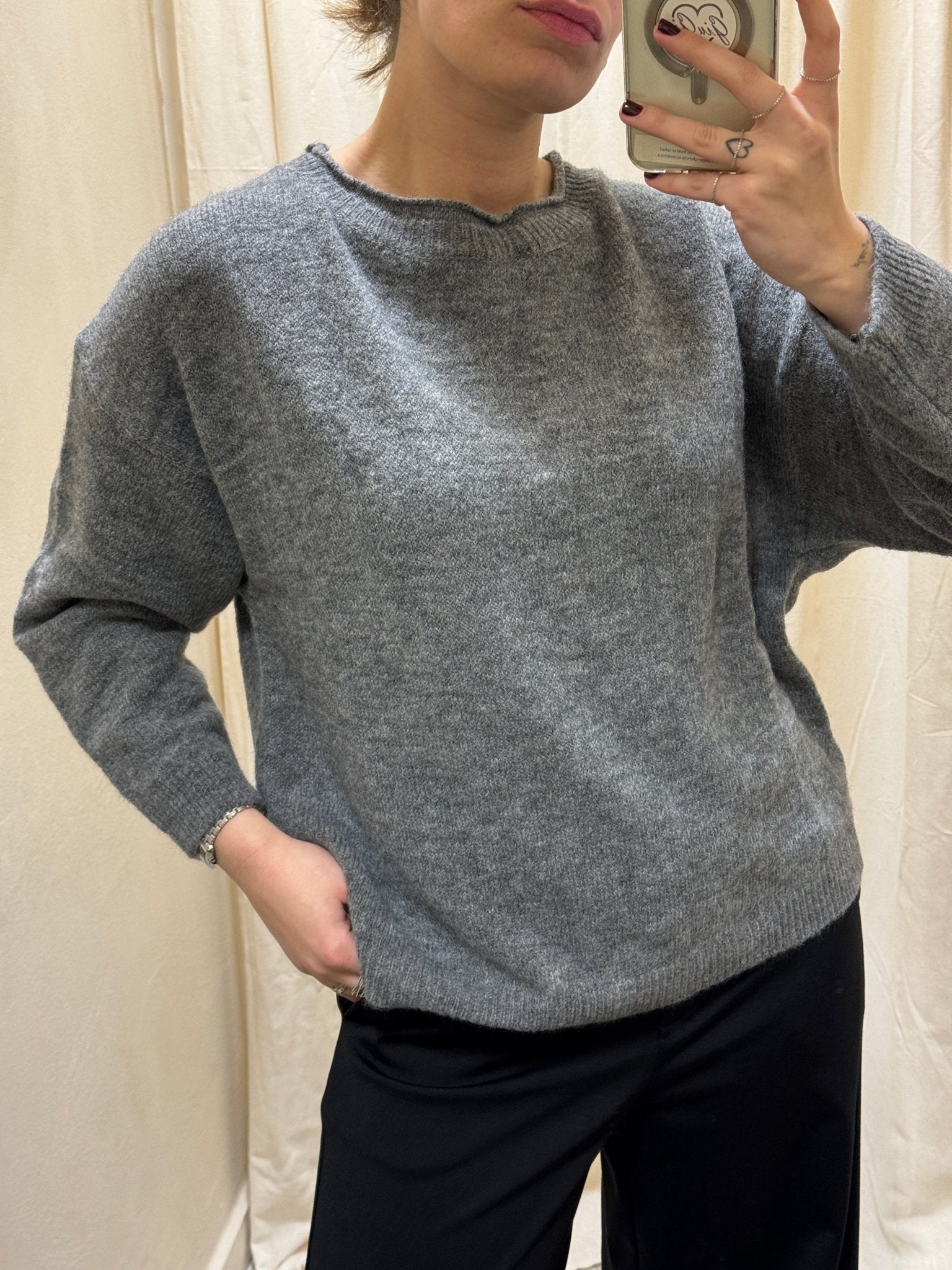 Maglione girocollo taglio over MyD - GiuGiò | Shop online