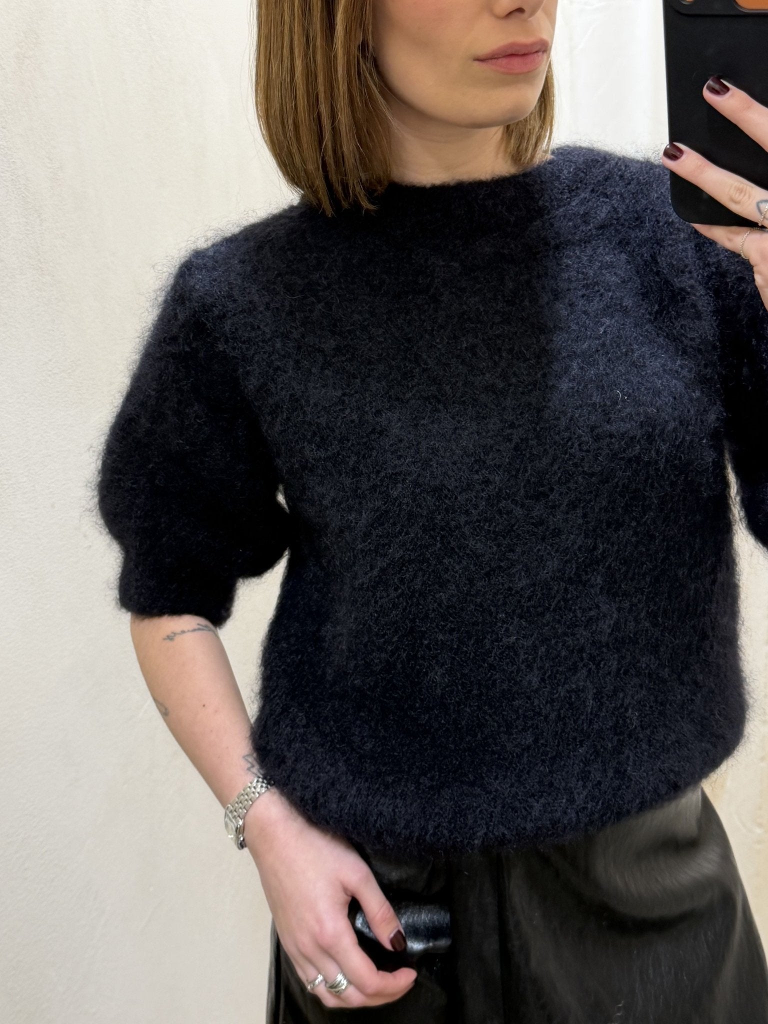Maglione in mohair manica 3/4 Dixie - GiuGiò | Shop online