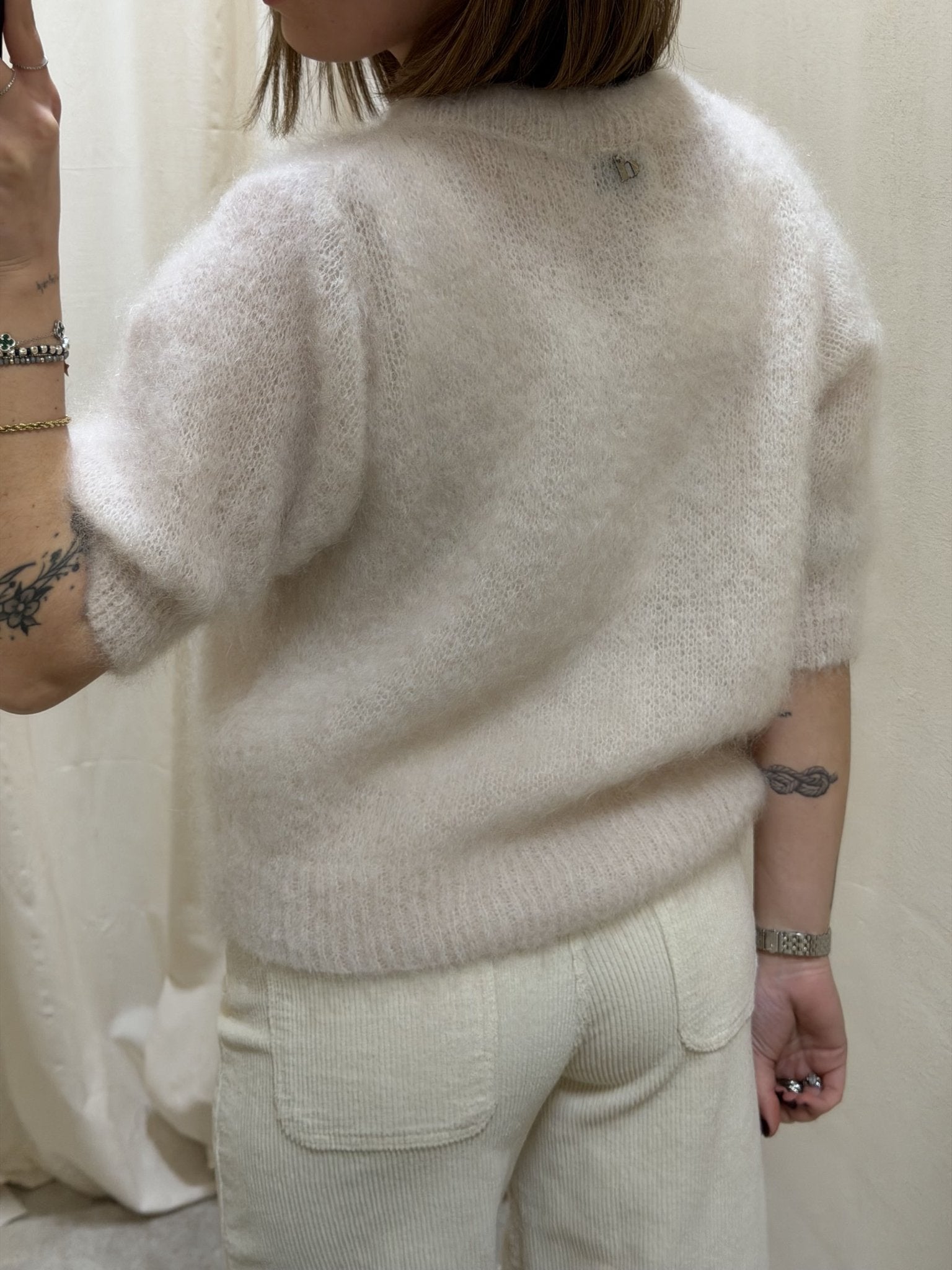 Maglione in mohair manica 3/4 Dixie - GiuGiò | Shop online