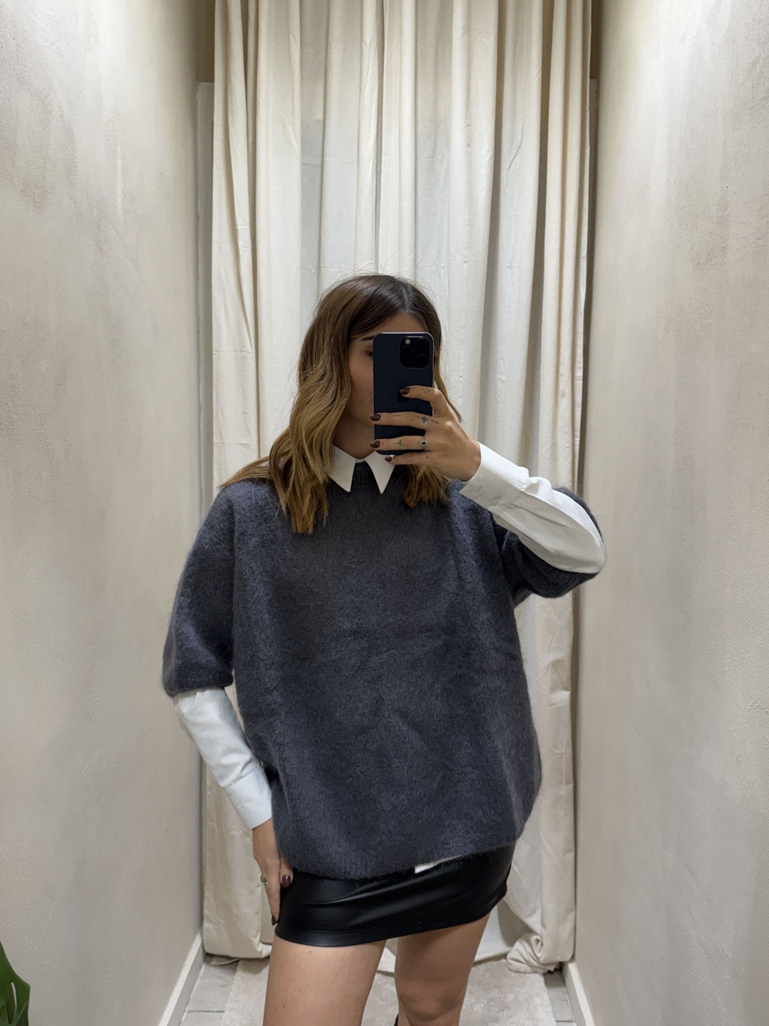 Maglione mezza manica misto mohair Dixie - GiuGiò | Shop online