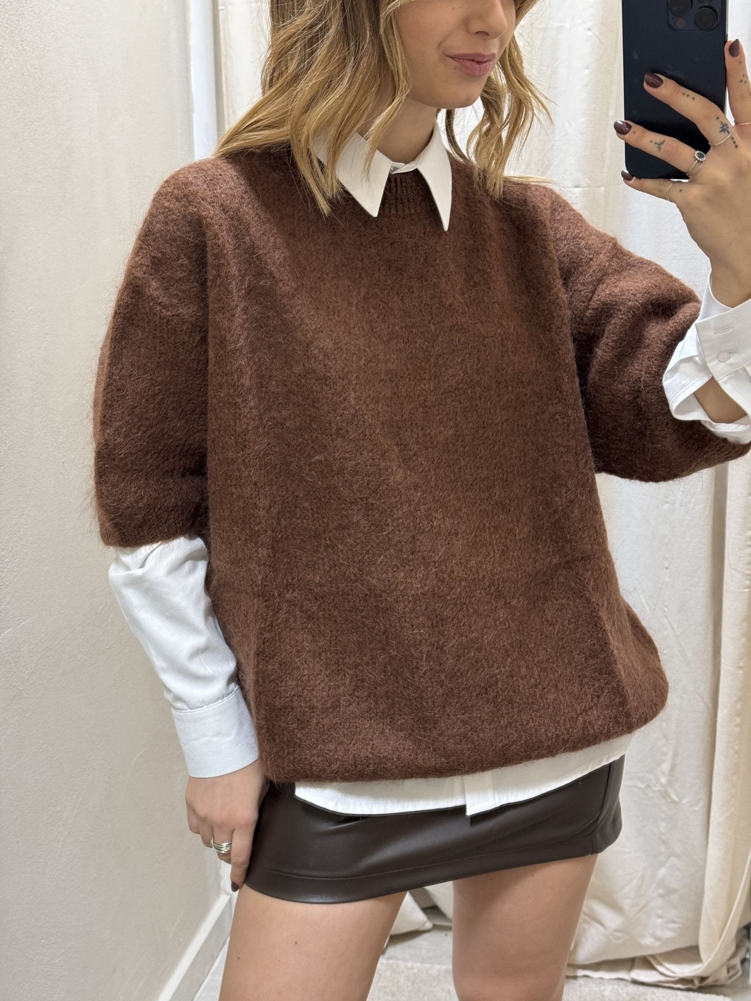 Maglione mezza manica misto mohair Dixie - GiuGiò | Shop online