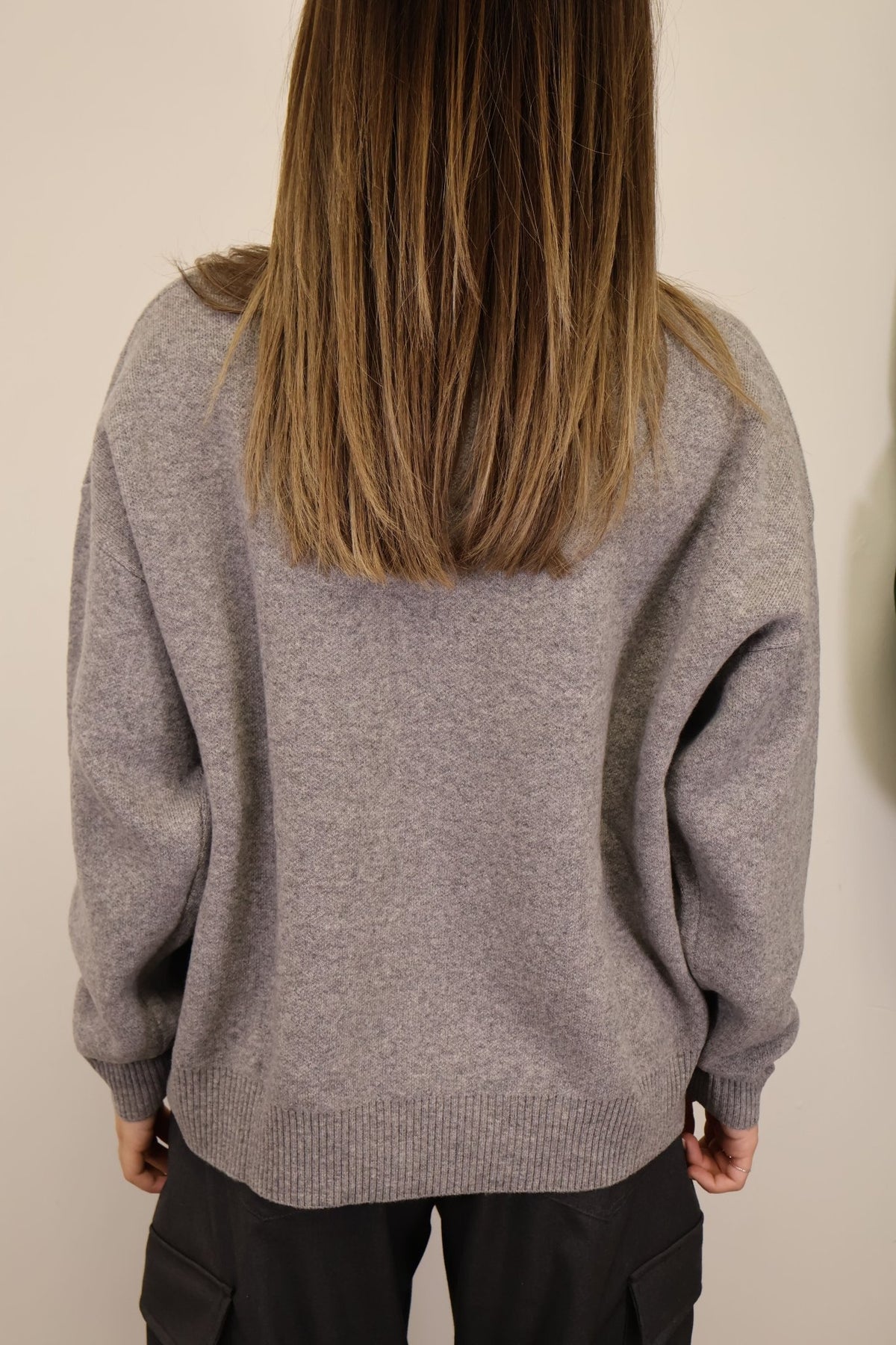 Maglione over 100% lana grigio Tensione In - GiuGiò | Shop online